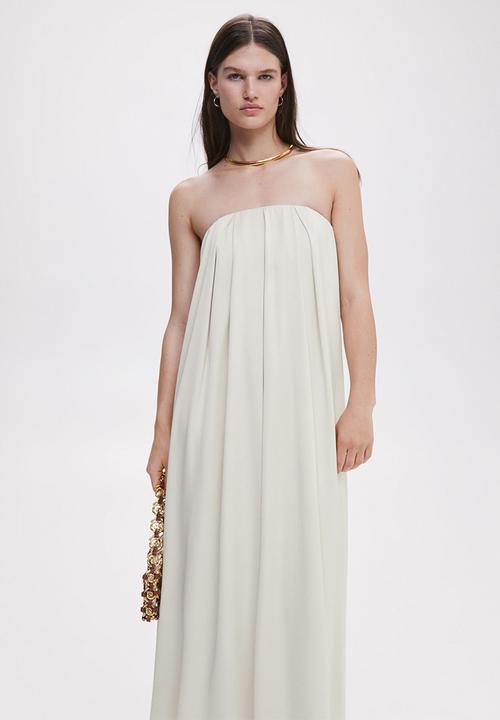 MANGO - Dress dumplin - light beige