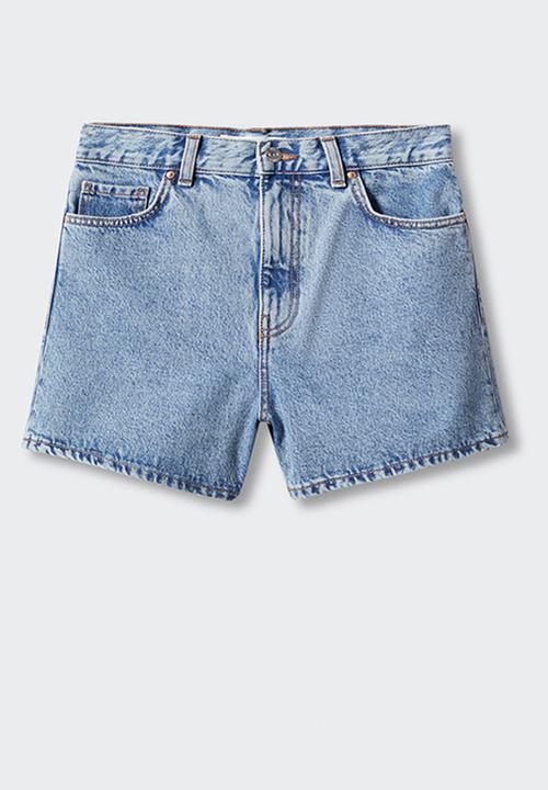 MANGO - Shorts zoe - open blue