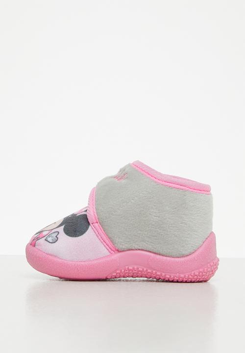 Character Group - Infant velcro slippers - pink/minnie