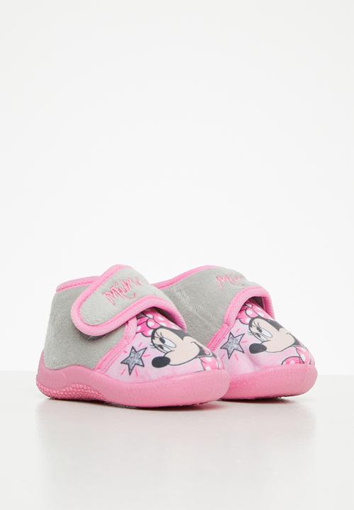 Character Group - Infant velcro slippers - pink/minnie