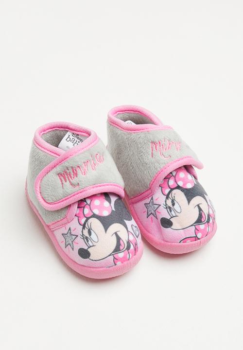 Character Group - Infant velcro slippers - pink/minnie