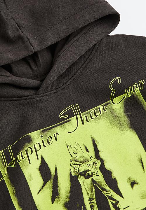 H&M - Oversized printed hoodie - black billie eilish 