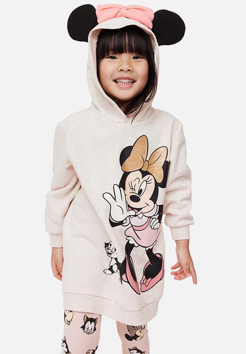 H&M - 2-piece printed set - light beige marl minnie mouse 