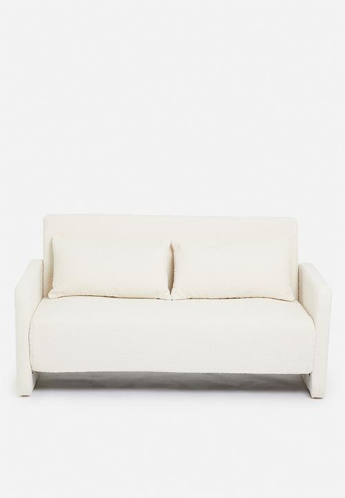 SF Collection - Santiago double sofa bed - white boucle