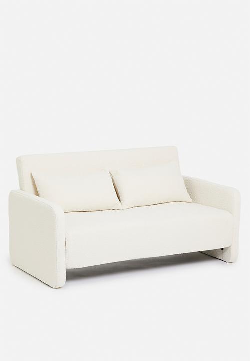 SF Collection - Santiago double sofa bed - white boucle