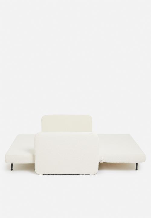 SF Collection - Santiago double sofa bed - white boucle