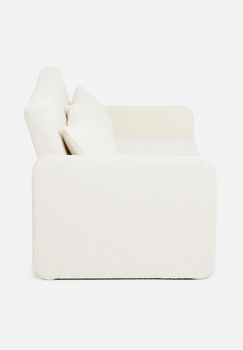 SF Collection - Santiago double sofa bed - white boucle