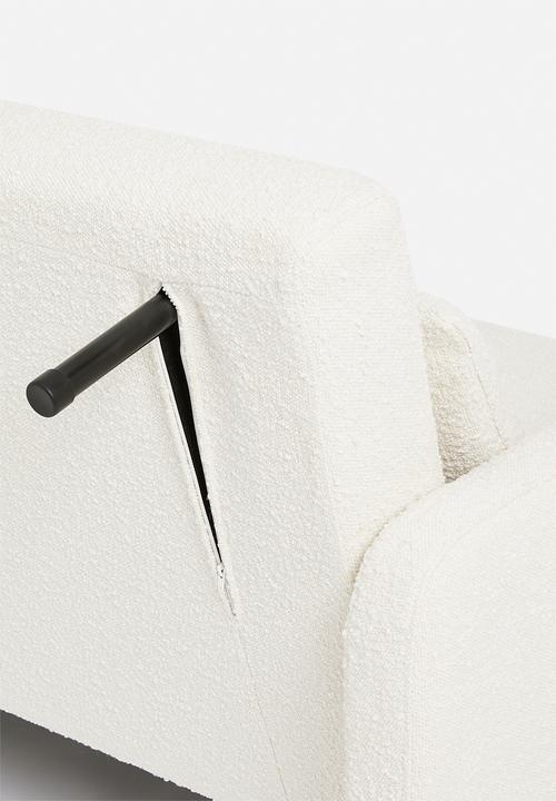 SF Collection - Santiago double sofa bed - white boucle
