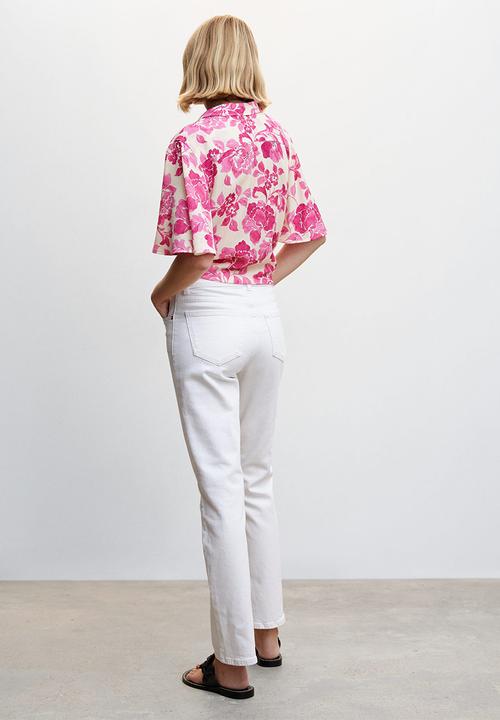 MANGO - Shirt milos - bright pink