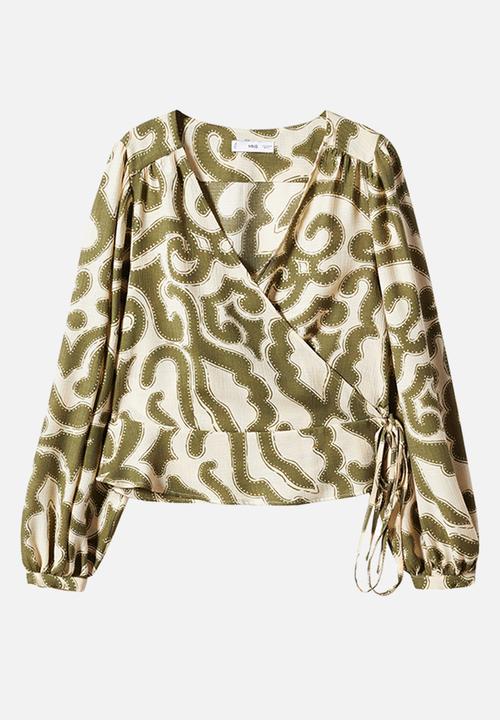 MANGO - Blouse tour - green