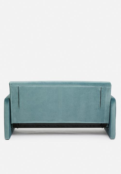 SF Collection - Santiago double sofa bed - slate blue velvet