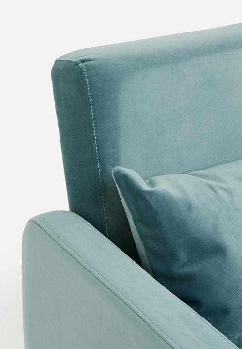 SF Collection - Santiago double sofa bed - slate blue velvet