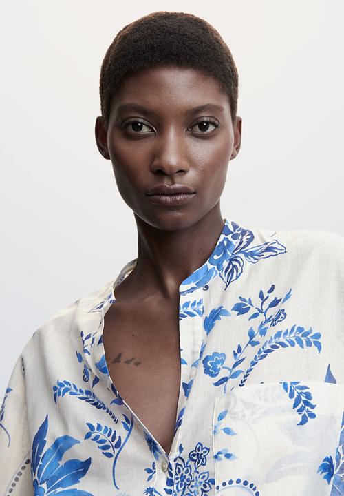MANGO - Blouse ile - natural