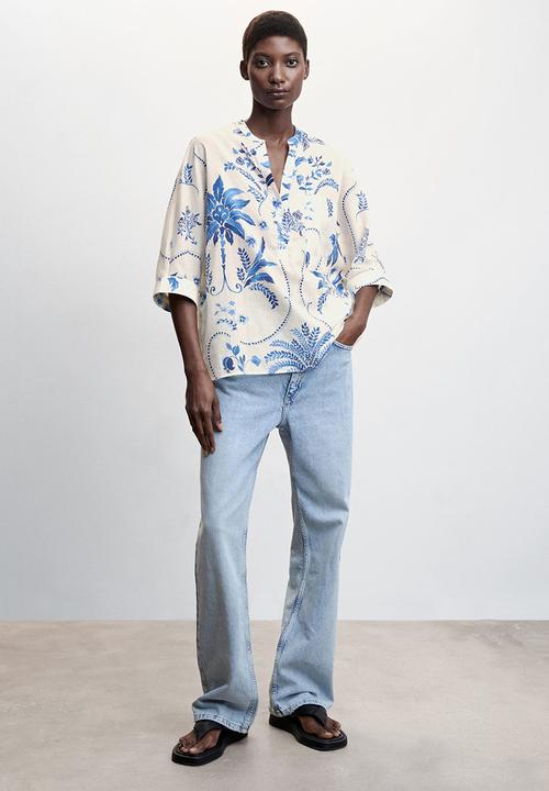 MANGO - Blouse ile - natural