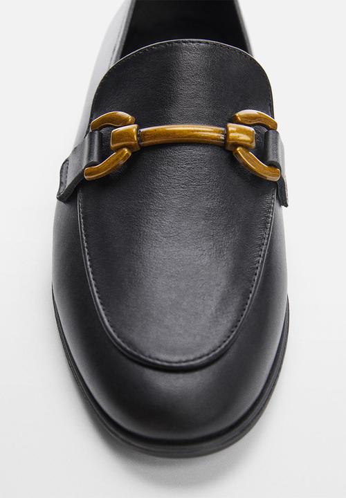 MANGO - Casino loafer - black