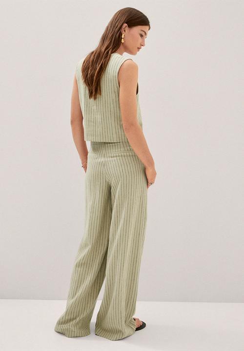 MANGO - Trousers bali - light green