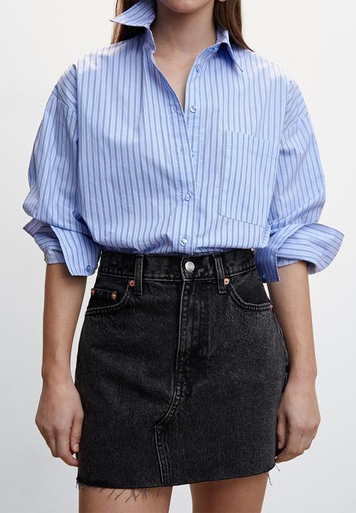 MANGO - Skirt hailey - charcoal
