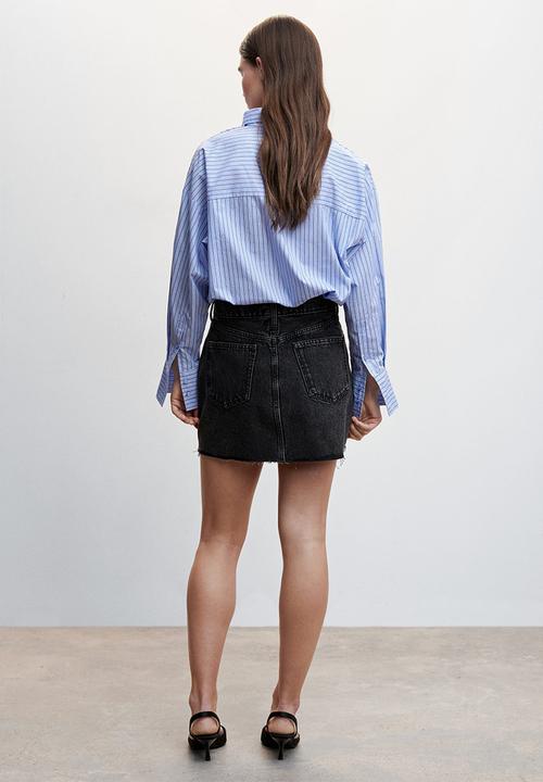 MANGO - Skirt hailey - charcoal
