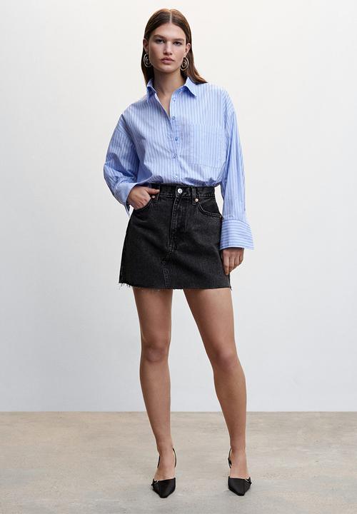 MANGO - Skirt hailey - charcoal