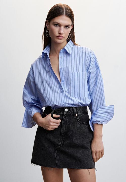 MANGO - Skirt hailey - charcoal