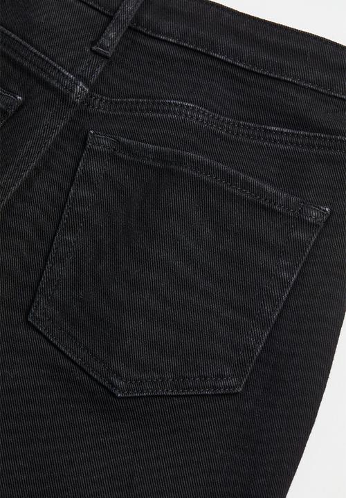 H&M - Comfort stretch flare fit high jeans - black