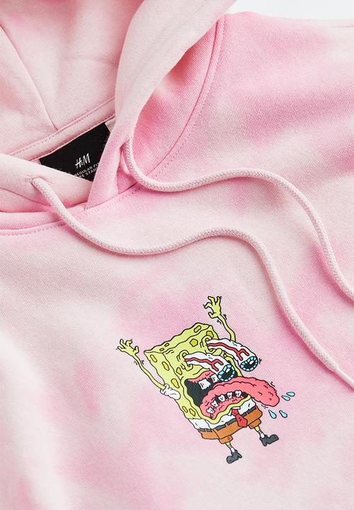 H&M - Regular fit hoodie - pink spongebob squarepants 