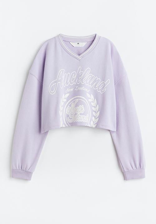 H&M - Boxy-style sweatshirt - light purple/auckland 