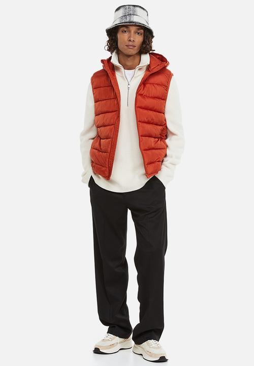 H&M - Padded lightweight gilet - rust orange 