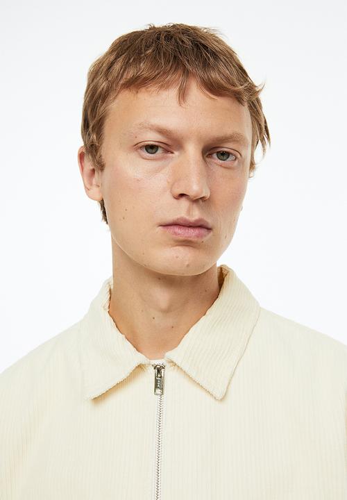 H&M - Corduroy overshirt - cream 