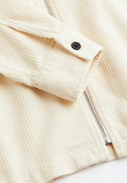 H&M - Corduroy overshirt - cream 