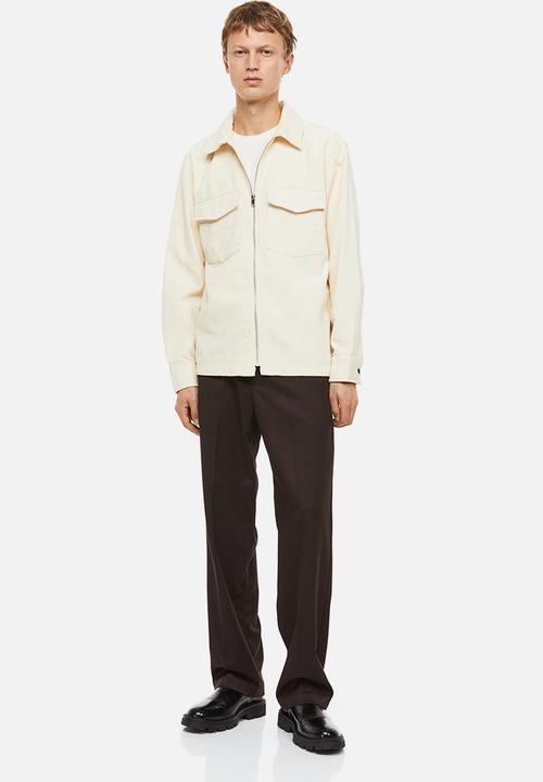 H&M - Corduroy overshirt - cream 