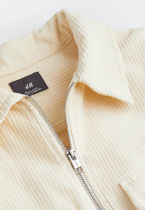 H&M - Corduroy overshirt - cream 