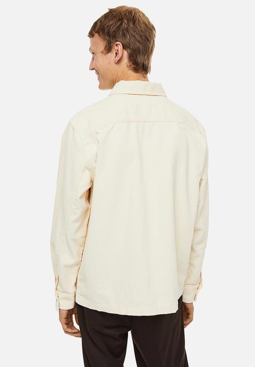 H&M - Corduroy overshirt - cream 