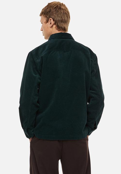 H&M - Corduroy overshirt - forest green 