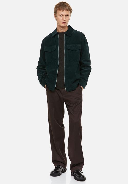 H&M - Corduroy overshirt - forest green 