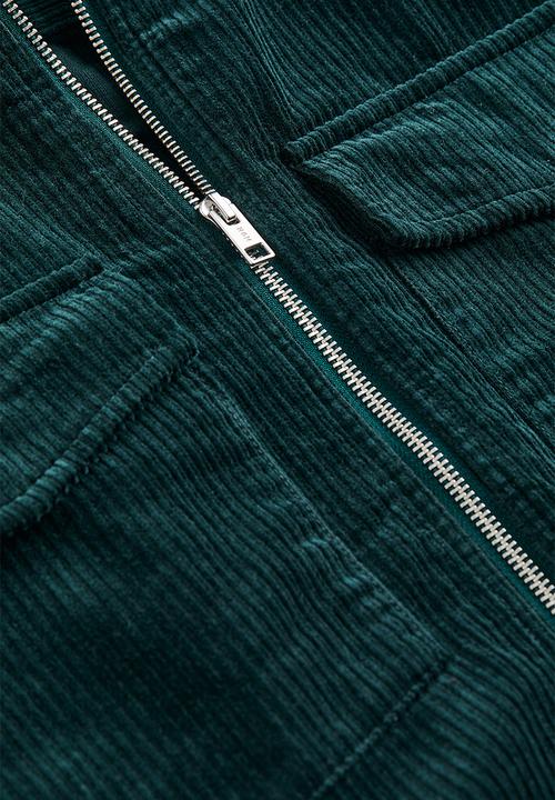 H&M - Corduroy overshirt - forest green 