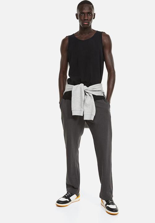 H&M - Cotton jersey vest top - black