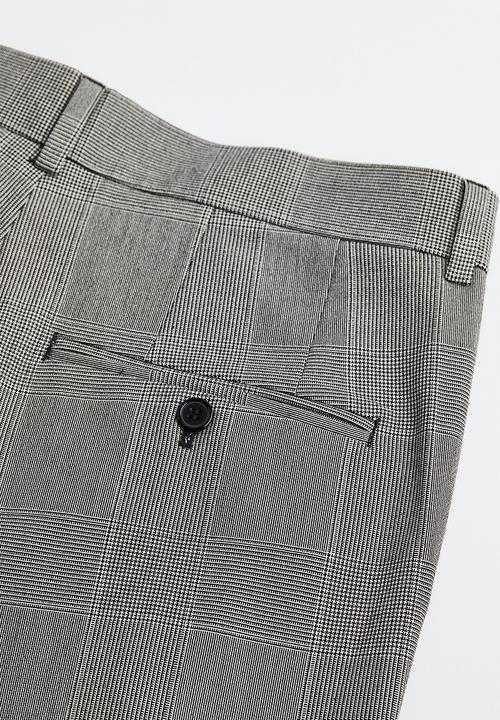 H&M - Slim fit trousers - grey checked 