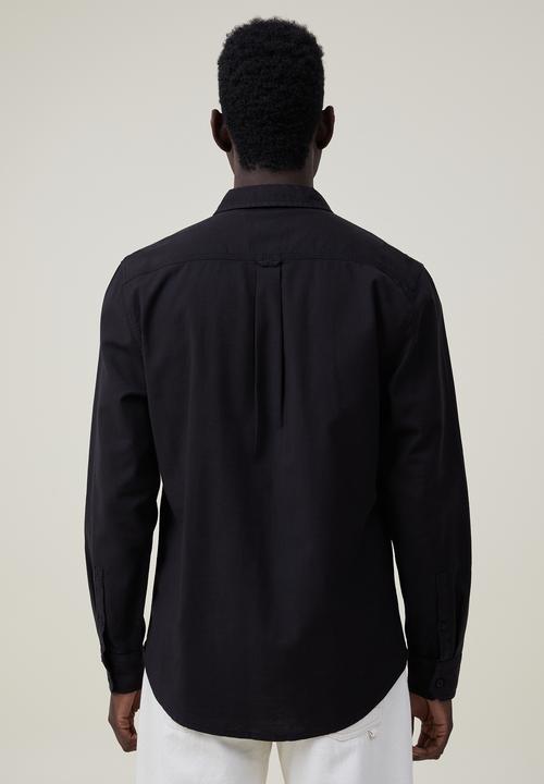 Cotton On - Greenpoint long sleeve shirt - black