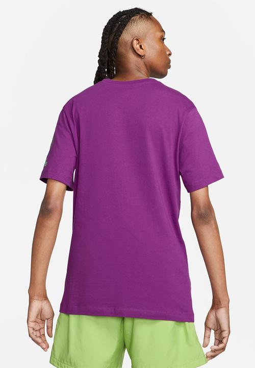 Nike - M nsw tee trend iridescent hbr - bold berry