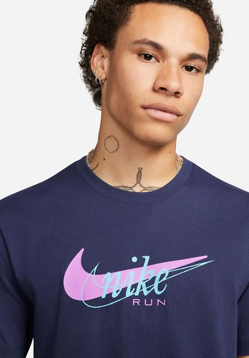 Nike - M nk df tee heritage - midnight navy