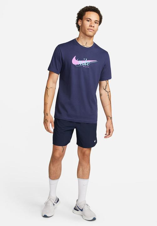 Nike - M nk df tee heritage - midnight navy