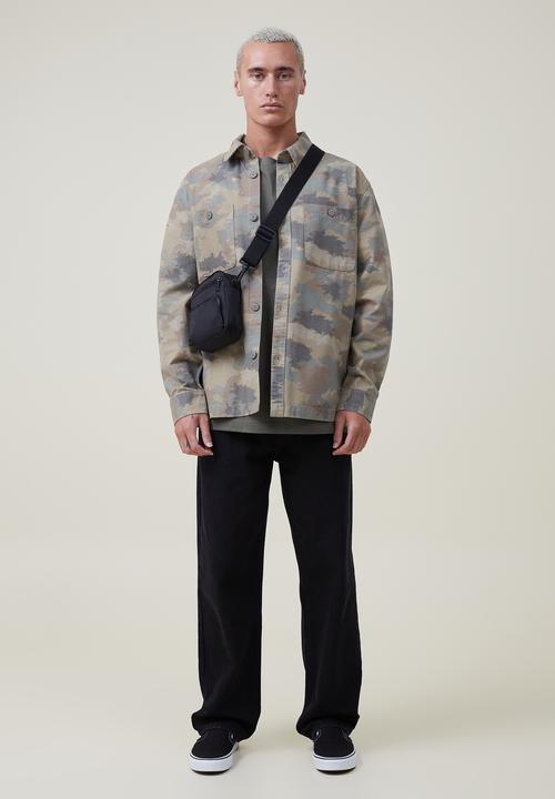 Cotton On - Heavy overshirt - camo ripstop