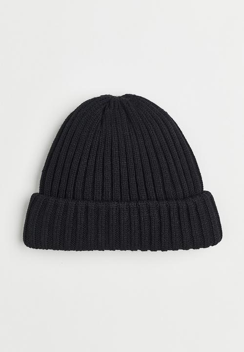 H&M - Rib-knit hat - black