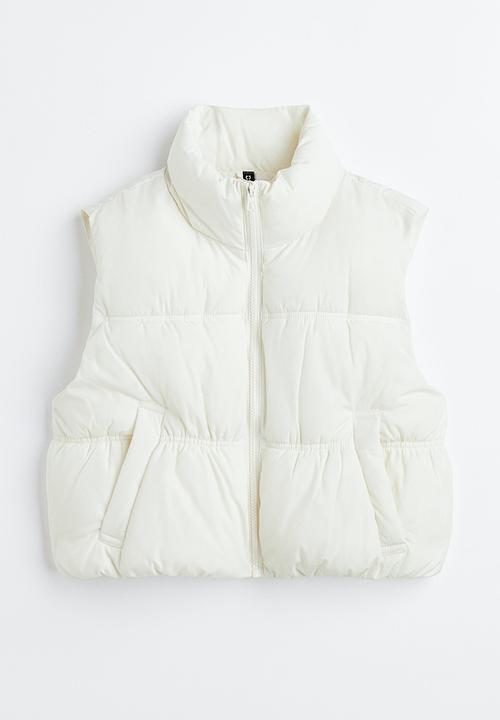 H&M - Puffer gilet - cream