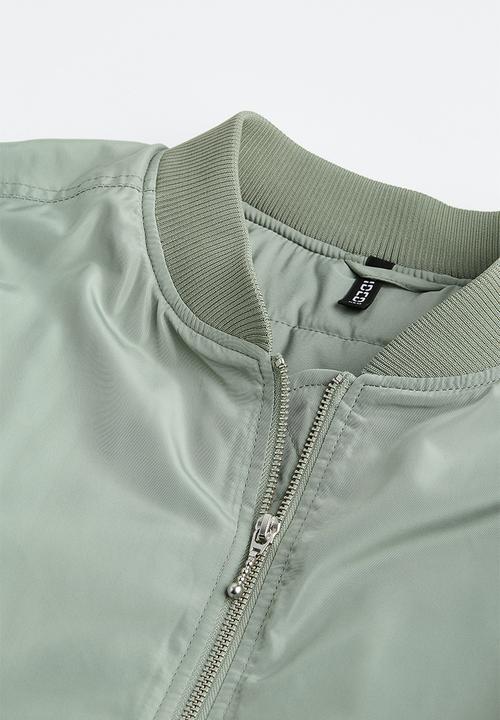 H&M - Padded bomber jacket - light khaki green