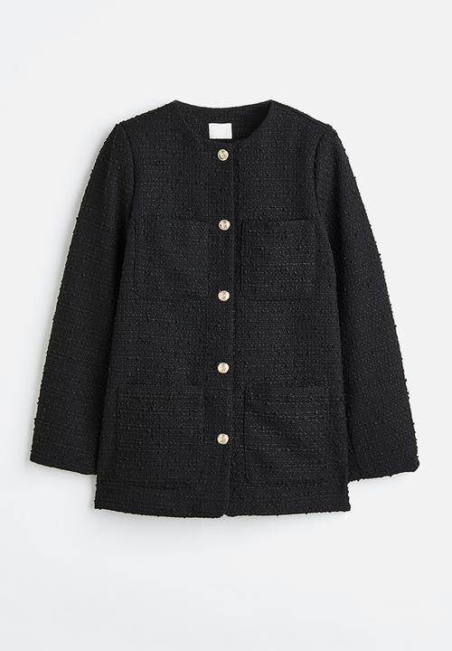 H&M - Bouclé jacket - black