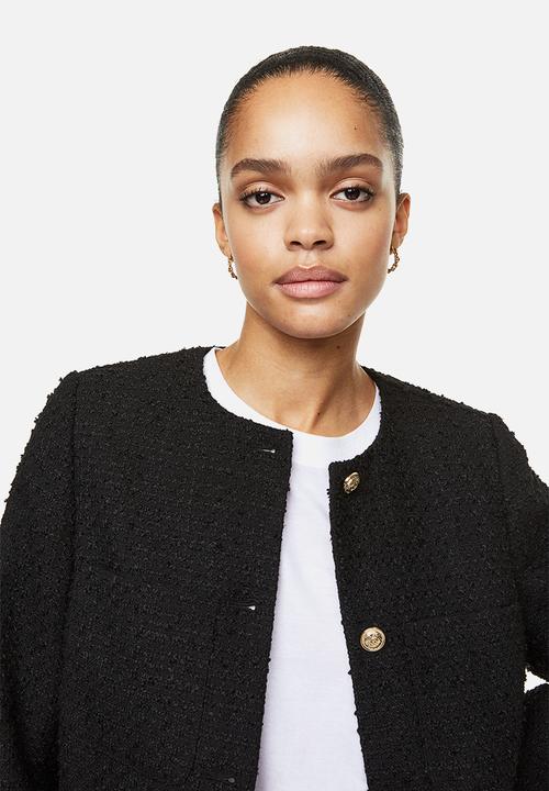 H&M - Bouclé jacket - black
