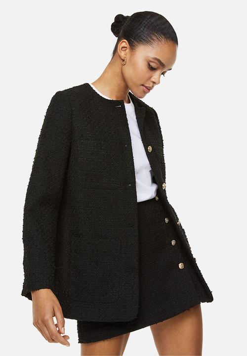 H&M - Bouclé jacket - black