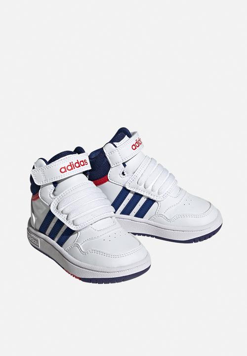 adidas Originals - Hoops mid 3.0 ac i - ftwr white/victory blue/better scarlet